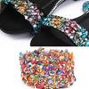 1m DIY Shiny Colorful Stone Trim Ribbon Decoration Accessory Crafts Sewing Dress Decor(#02)
