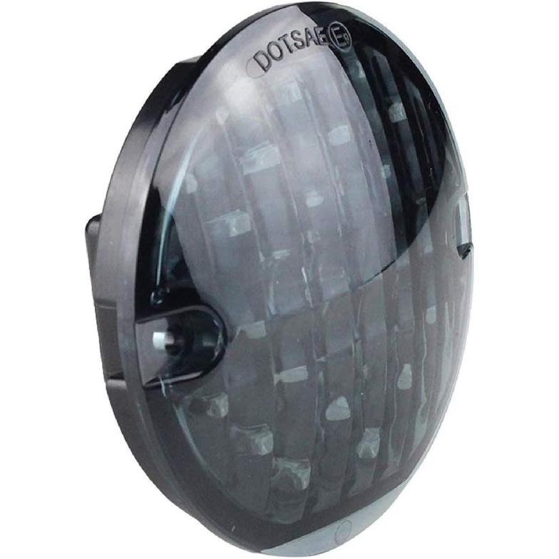 ZYTC 3 1/4" LED Turn Signals Flat PC Lens Style Rear 1156 Red LED Turn Signal Kit For Harley (Not Need Extra Lens)