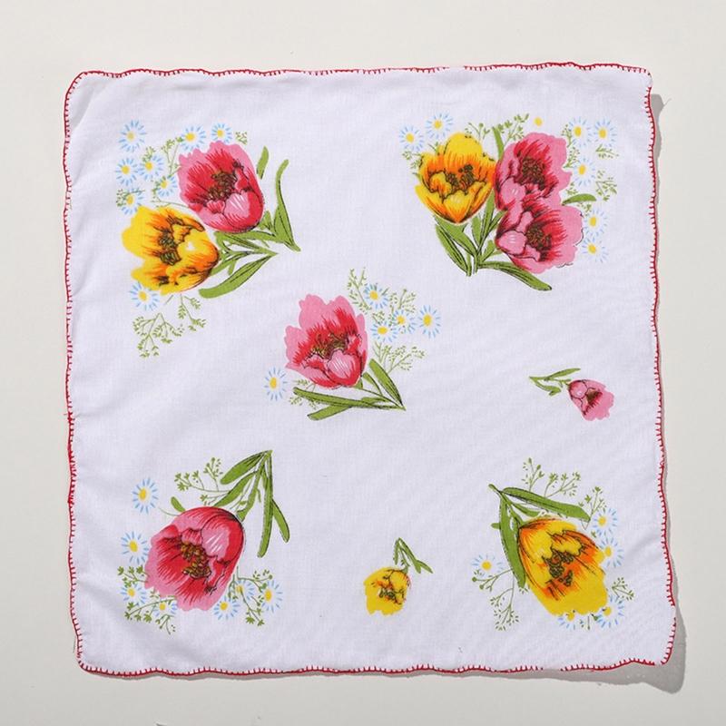 Pocket Handkerchiefs Toddler Face Towels 100% Cotton for Kids Girls Daily Use