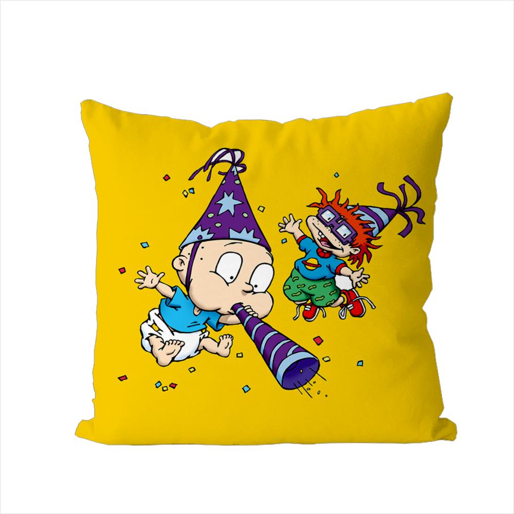 Rugrats Pillow Case For Car Sofa Decorative Home Doublesided Print Plush Square Throw Pillow Cushion Cover