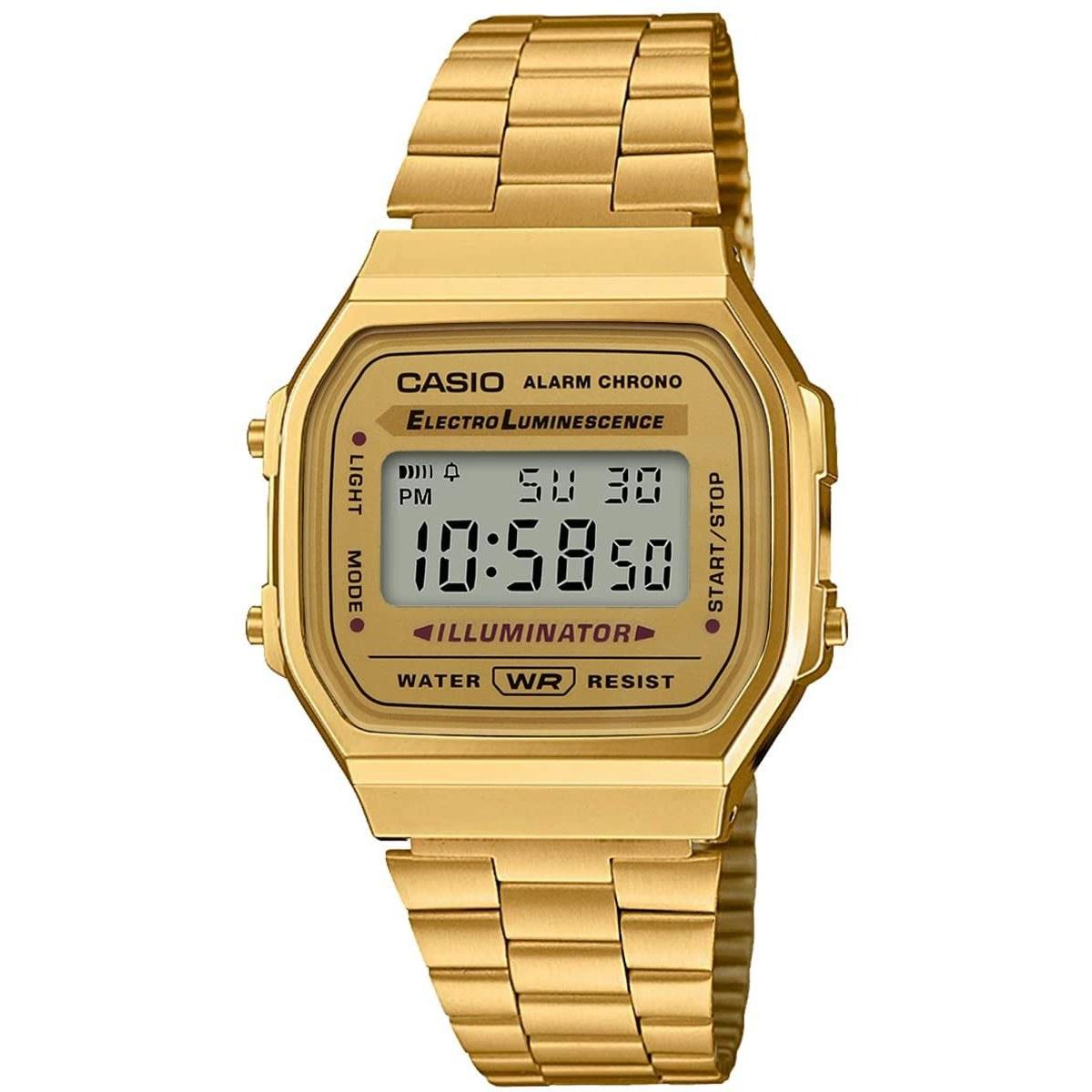 CASIO QUARTZ A168WG-9 STANDARD wristwatch mens womens digital Chipkashi