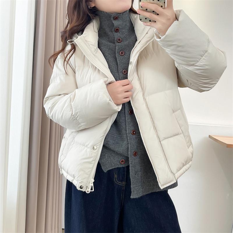 2025 Autumn/Winter Plus Size Slimming Knit Sweater for Women: Stand Collar Long Sleeve Versatile Top