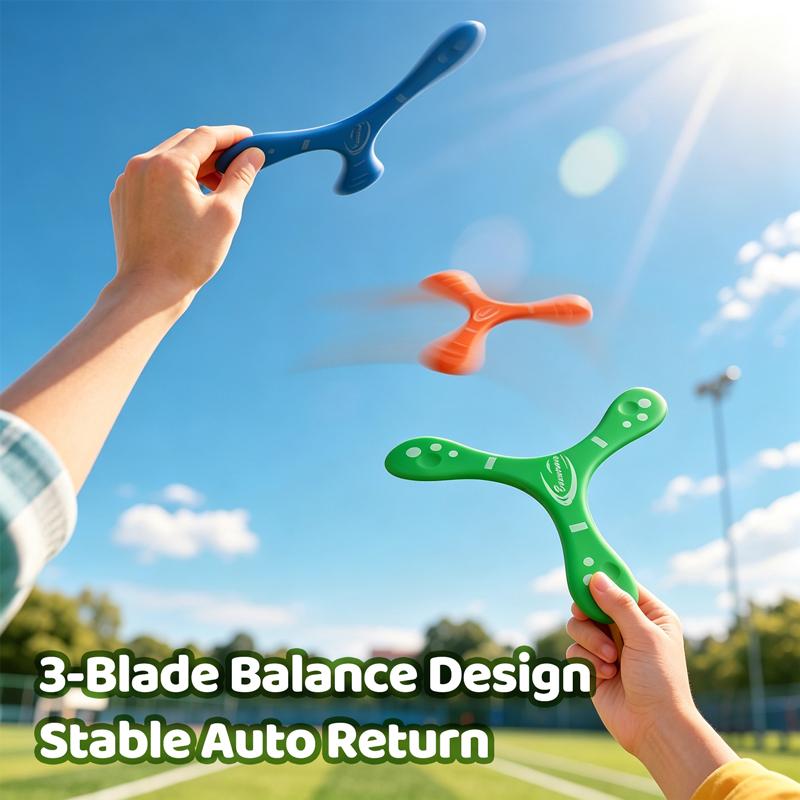 3‑Blade EVA Foam Boomerang Soft Auto‑Return Flying Toy Lightweight Outdoor Interactive Sports for Family Backyard Beach Play 6