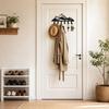 Metal Mountain Range Wall Hook Rack with Six Hooks for Home Key Towel Storage Creative Over Door Organizer Rack