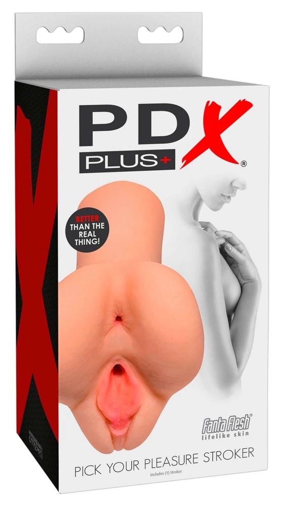 PDX Plus - Masturbator Realistic Vagina with Anus Flesh Color