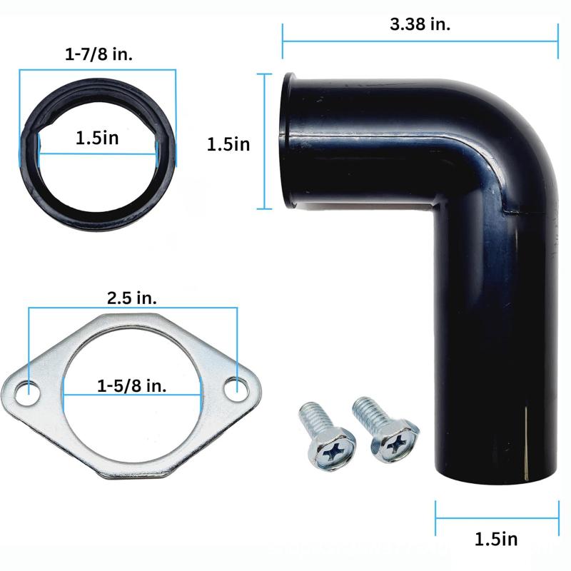 Kit di Sostituzione Gomito Tritarifiuti Guarnizione di Scarico Anticorrosione per Insinkerator Parti per Lavello Cucina Commerciale