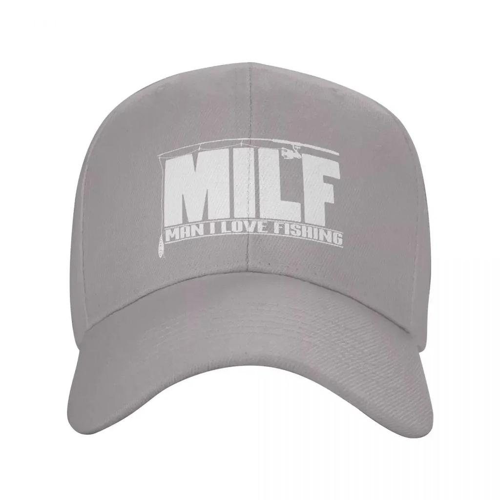 Classic Milf Man I Love Fishing Baseball Cap Men Women Adjustable Fisherman Fish Gift Dad Hat Sports Snapback Caps