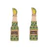 European and American new personality temperament fashion geometric wine bottle alloy diamond stud earrings creative letter earrings women