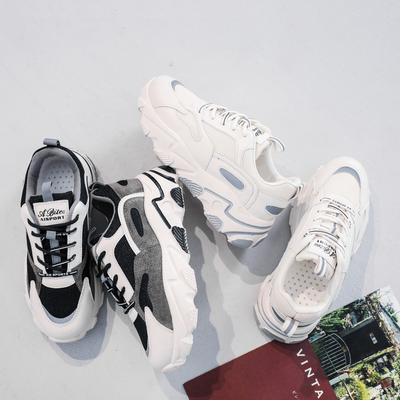 Scarpe da donna 2024 primavera Ins traspirante maglia spessa fondo versatile casual scarpe sportive