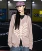 XTONZ Xtk037 Bow Knit Zip-Up (Vintage Pink)
