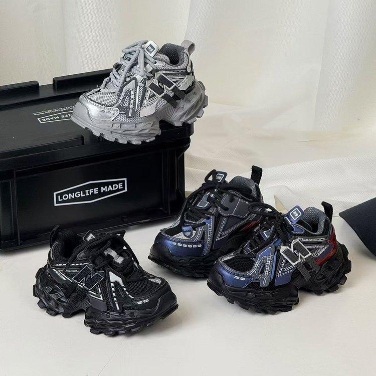 Kindermode-Trend Mesh Reifen Dad Schuhe Herbst Neu Jungen und Mädchen Lässige Vielseitige Sneaker