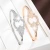 Hand Hoop Micropaved Zirconia Jewelry Bracelet for Women