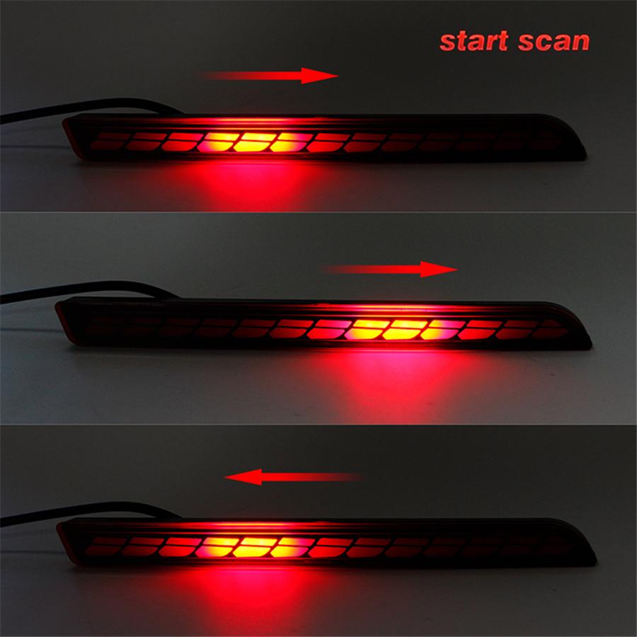 Car LED Rear Bumper Reflector Light Lamp Left+Right For Toyota Sienna 2021-2023