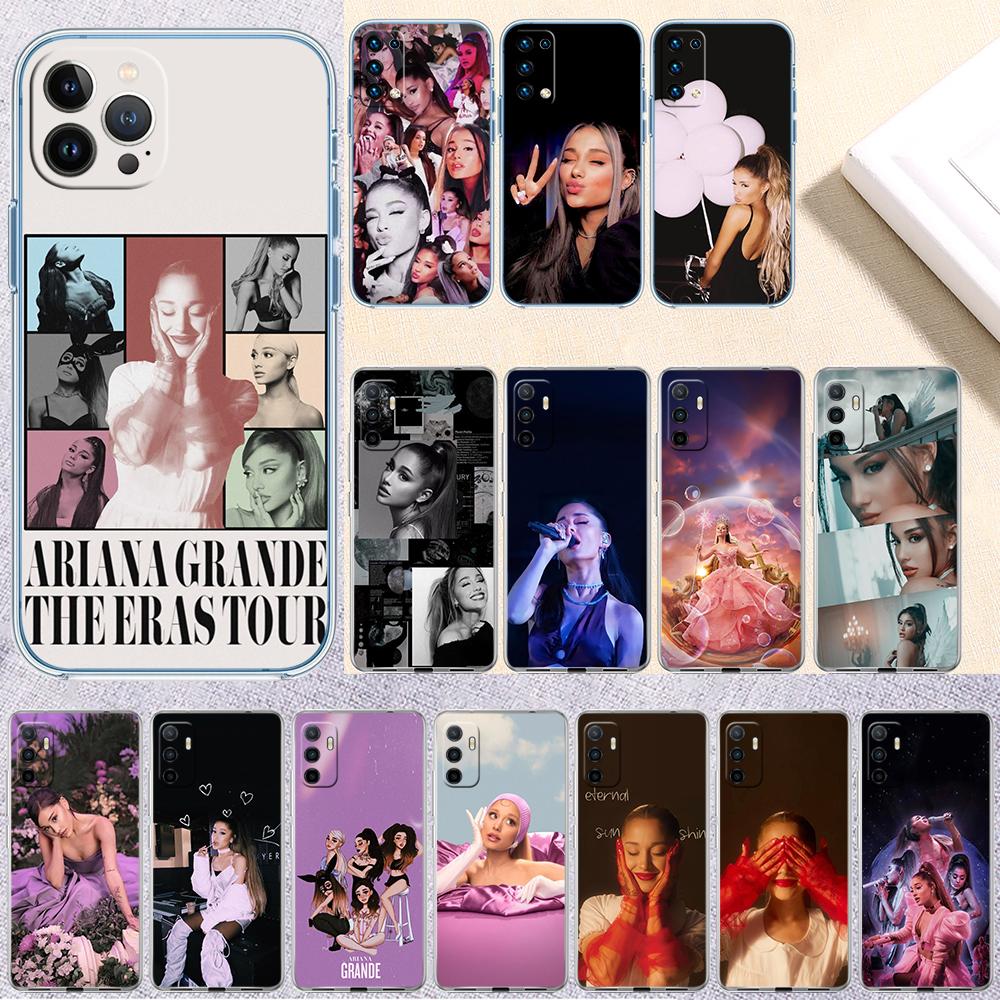 A-Ariana G-Grande Transparent Phone Case for Motorola Moto Edge Plus G200 G23 E13 E15 E20 E30 G62 G71 G72 G75 G24 G15 Power