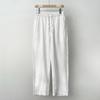 High-end Pure Linen Men's Pants, Summer Linen Pants, Men's Cotton and Linen Pants, Loose Wide-leg Straight Casual Trousers, Spring and Autumn