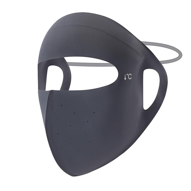 Ice Silk Face Mask Summer Thin Breathable Sun Protection Full Face Balaclava UV Shield for Cycling Hiking Fishing Outdoor Versatile Headwear