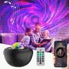 Bluetooth Music Remote-Controlled Ripple Starry Sky Projection Lamp for Bedroom Atmosphere Night Light with Full Sky Star Romantic Laser Table Lamp