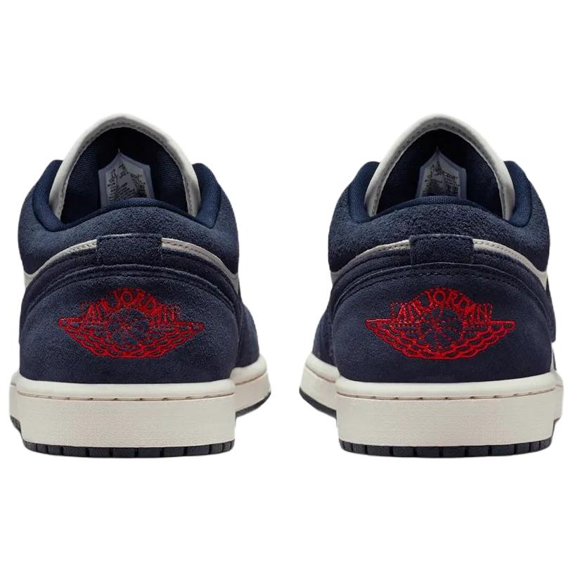 Jordan Air 1 SE Comfortable Fit Low Top Retro Basketball Shoes Unisex Sneakers Navy-Blue IO7448-400