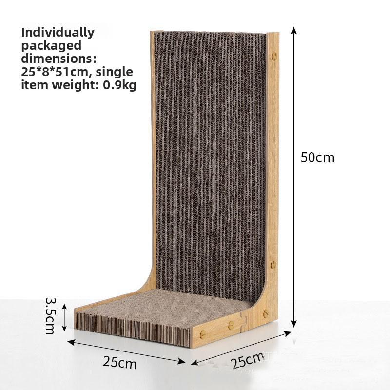 Tengyaogao Scratching Board Vertical Corner Claw inder Detachable Corrugated Paper Replacement Core Scratching Board