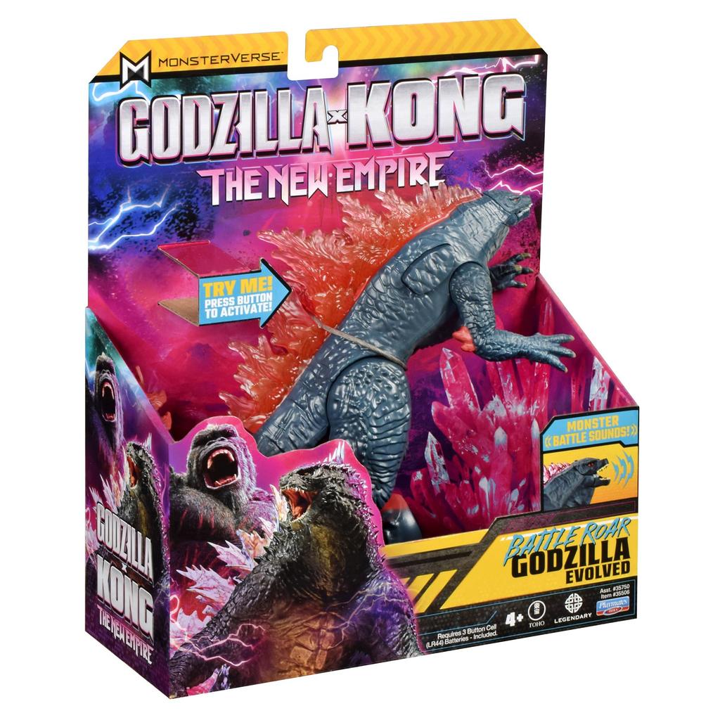 Playmates Toys Godzilla x Kong Battle Roar Godzilla 35506 7-inch Figure,
