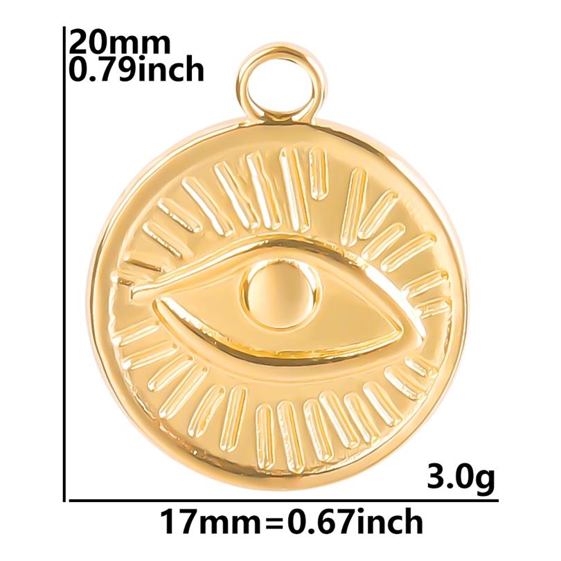 6pcs Sun Moon Stainless Steel Charms For Jewelry Making Bulk Flower Pendant Charm Gold Color Breloque Acier Inoxydable Pendant