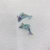 Transparent Sequined Dolphin Amulets - Transparent Pendants for DIY Bracelets Earrings Bag Accessories