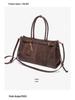2025 Suede Motorkárska Taška: Všestranná Crossbody & Ramenná Kabelka na Jeseň/Zimu