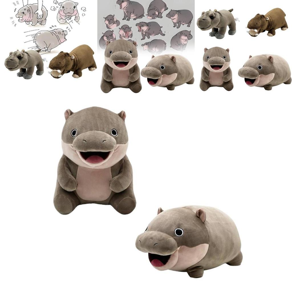 Adorable Moo Deng Plush Hippo Stuffed Animal Soft Toy For Kids And Collectors