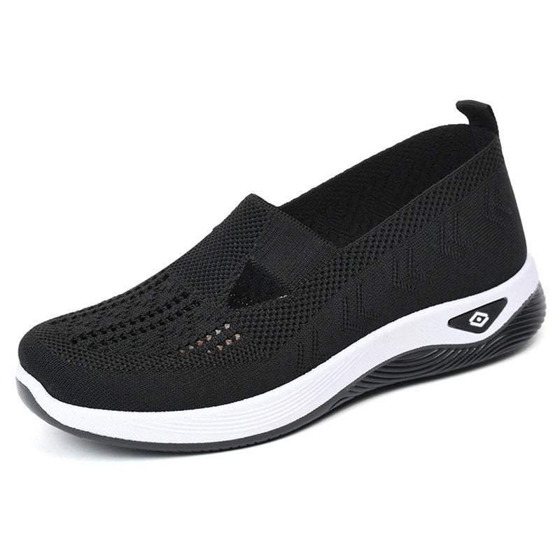 Shoes Women's Summer Women's Shoes Beijing Cloth Shoes Flying Woven Breathable One-pedal Shoes