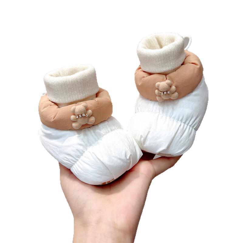 Warm Non-Slip Winter Baby Shoes Socks for 0-1 Year Olds, 3-9 Months, Boys & Girls