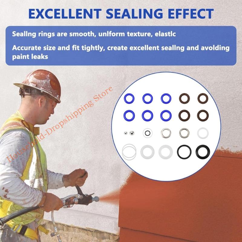 244194 Repair Packing for 295 495 595 390 395 490 3400 Airless Paint Sprayer Rebuild Accessories 85AD