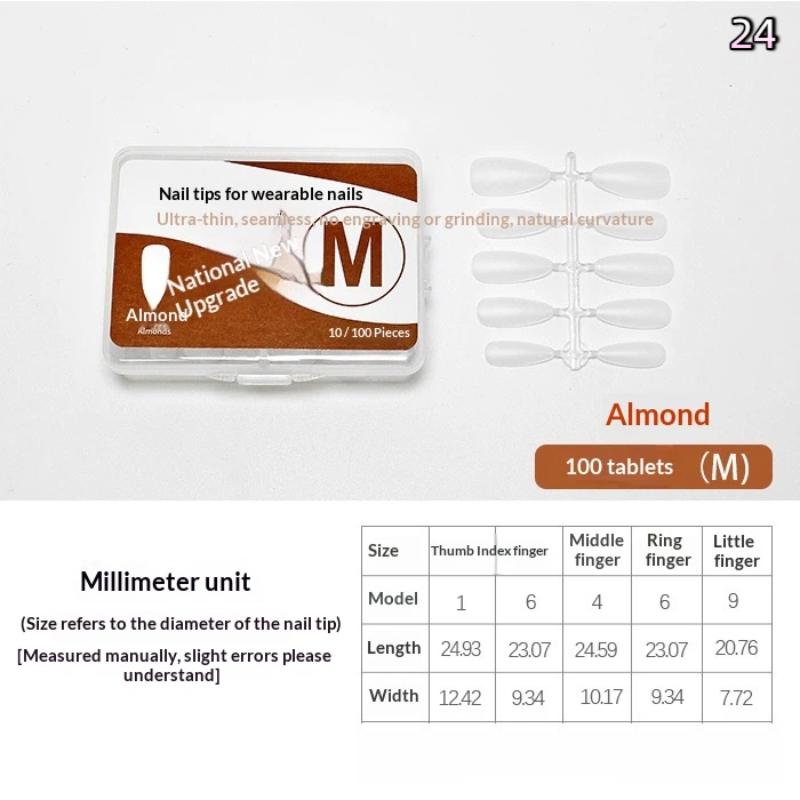 

French Style Gel Nail Tips 100pcs Full Cover Durable Professional Manicure Tools for Quick Easy Extension