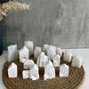 Flexible Plaster Houses Molds Easy to Clean Silicone House Shape Moulds for Artistic Home Decoration Projects