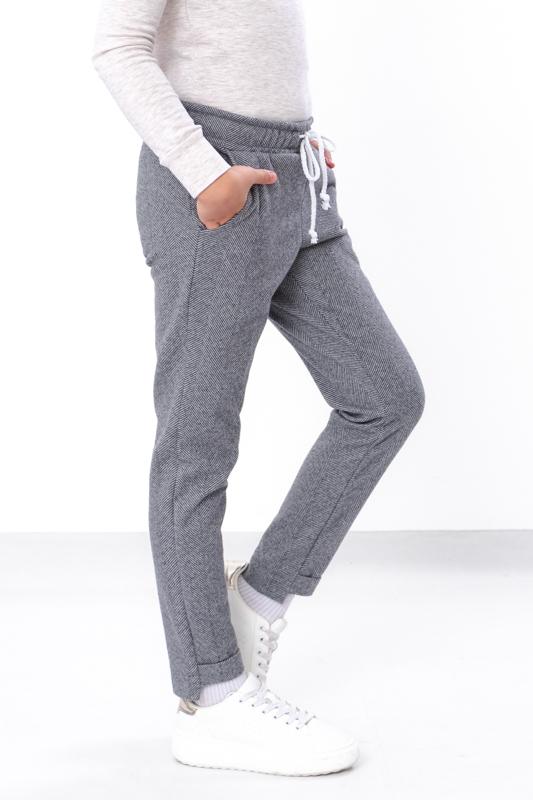 Girls’ Warm Demi-Season Pants – Elastic Waist & Side Pockets, Demi-season, 6246-098 HC