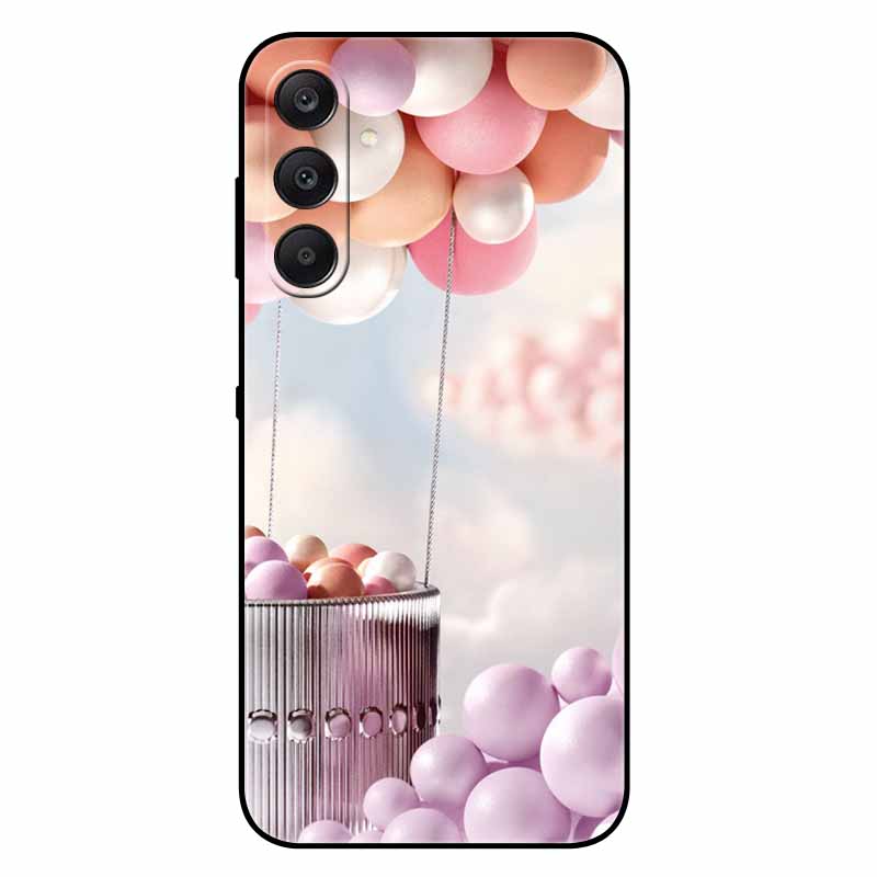 For Samsung A17 5G Case Black Silicone Soft Fashion Animal Back Cover For Samsung Galaxy A17 5G TPU Coque Cute Protective Bumper