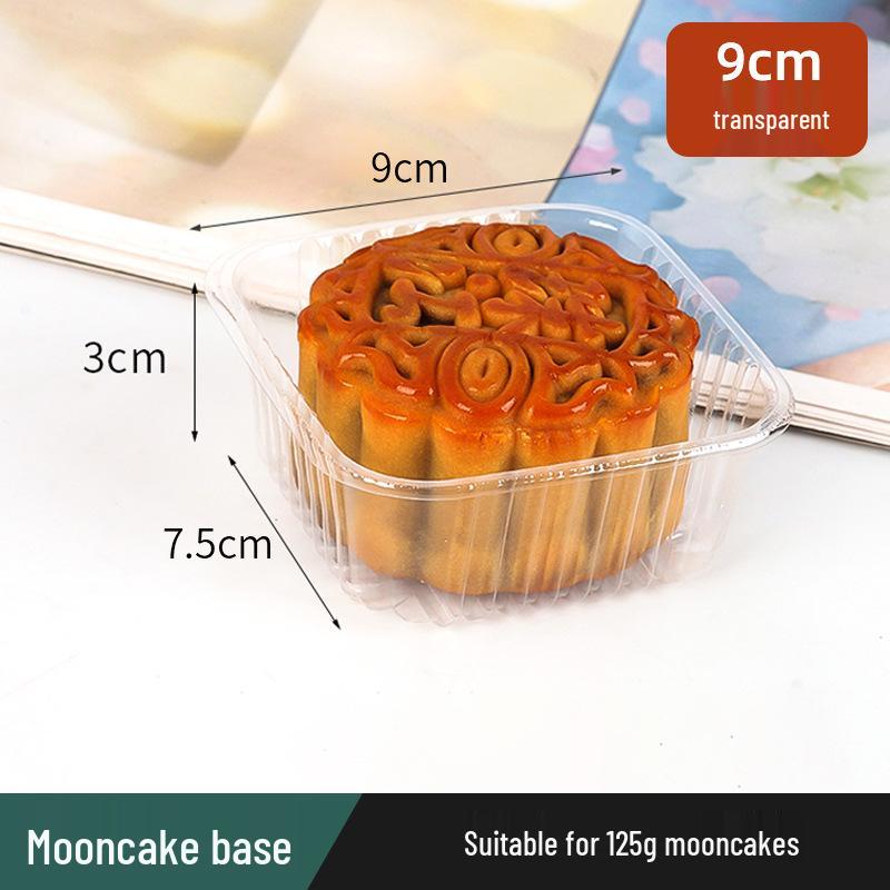 Golden Mooncake Blister Packaging: Salted Egg Yolk Pastry Tray with Mung Bean Cake Blister Box.