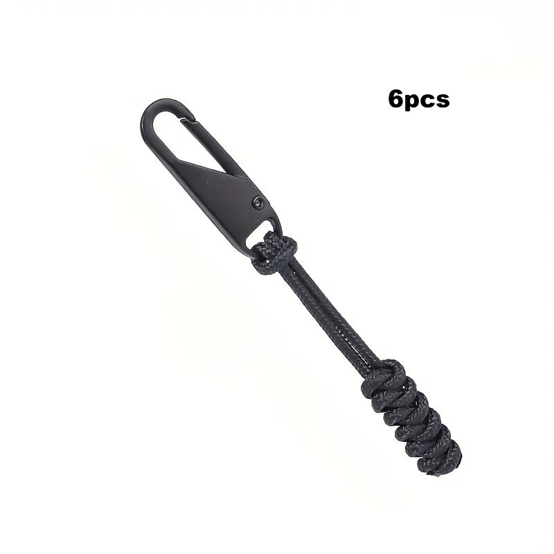 6PCS Portable Zipper Pull Colorful Detachable Zipper Sliders Cord Travel Bag Suitcase Backpack Extend Puller Outdoor Bag Zip