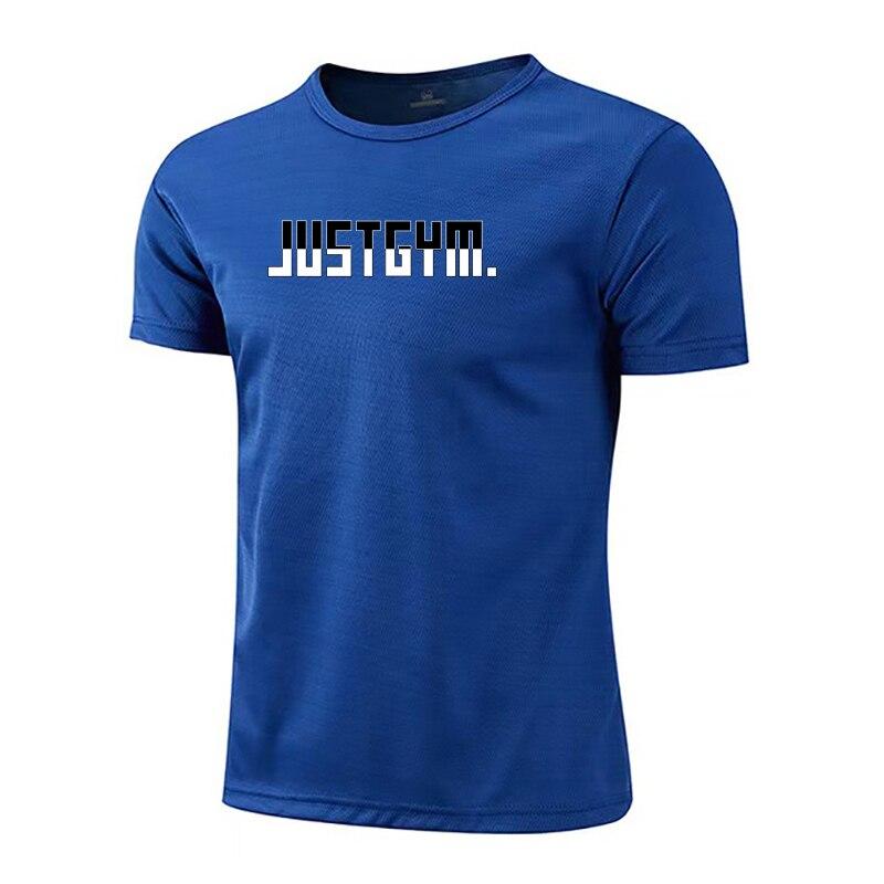 Do The Work Mesh Quick Dry O-Neck Gym Sports Mens Bodybuilding Fitness Running Basketball Fashion Breathable Sportswear Class T-shirt