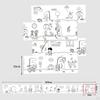 Children Wall Coloring Posters Paper 30Cmx300cm Sticky Drawing Roll Table Sheets