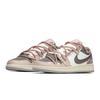 Jordan Air Jordan 1 Low top Vintage Basketball Shoes GS Pink Brown 553560-053(TeamA-S-BOX)