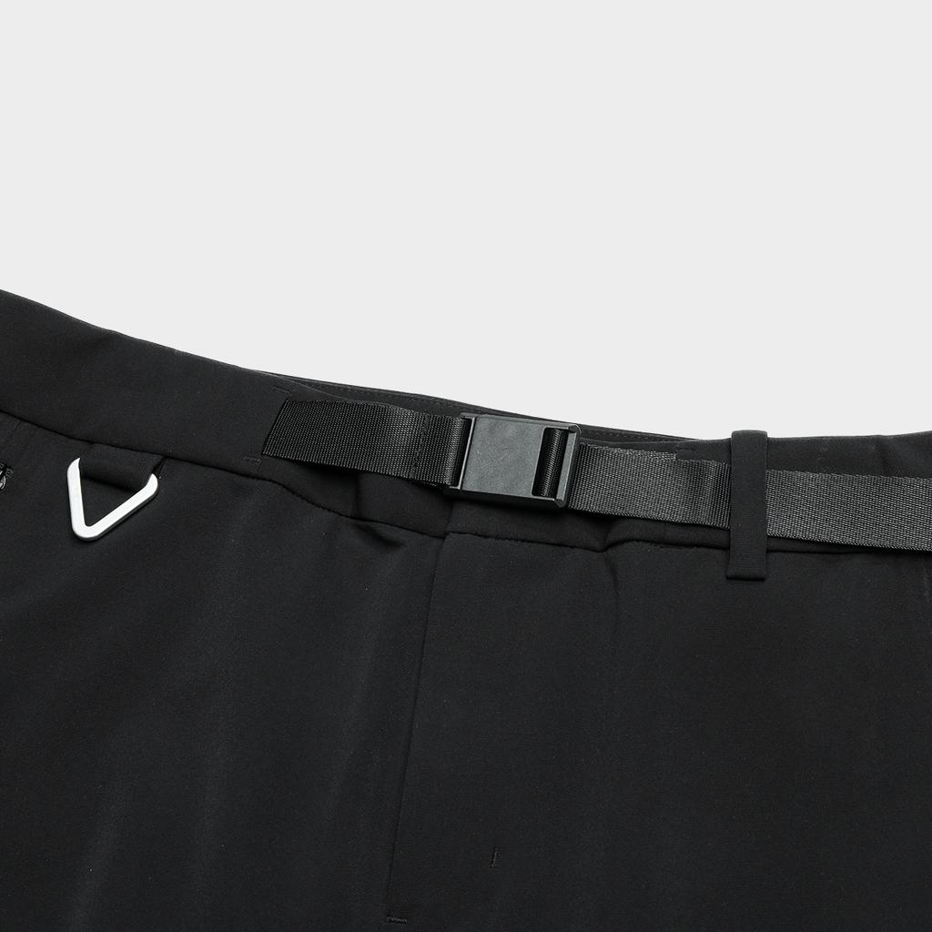 Fila Straight Leg Woven Solid Knit Sports Pants Men Bottoms Black A11M427810F-BK