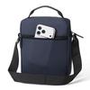 Men Oxford Crossbody Bag Multi Pocket Casual Shoulder Handbag for Travel Work