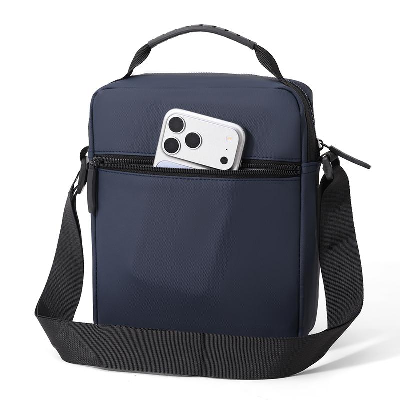 Men Oxford Crossbody Bag Multi Pocket Casual Shoulder Handbag for Travel Work