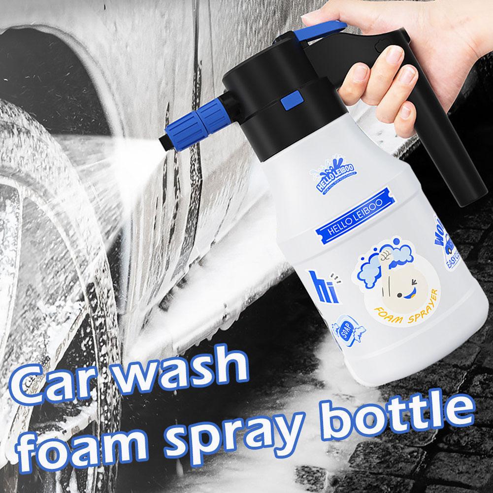 1.5L Electric Foam Sprayer Foaming Pump Sprayer, Car Wash USB Blaster Rechargeable Foam Sprayer Home Water Watering Snow Ca C2W4