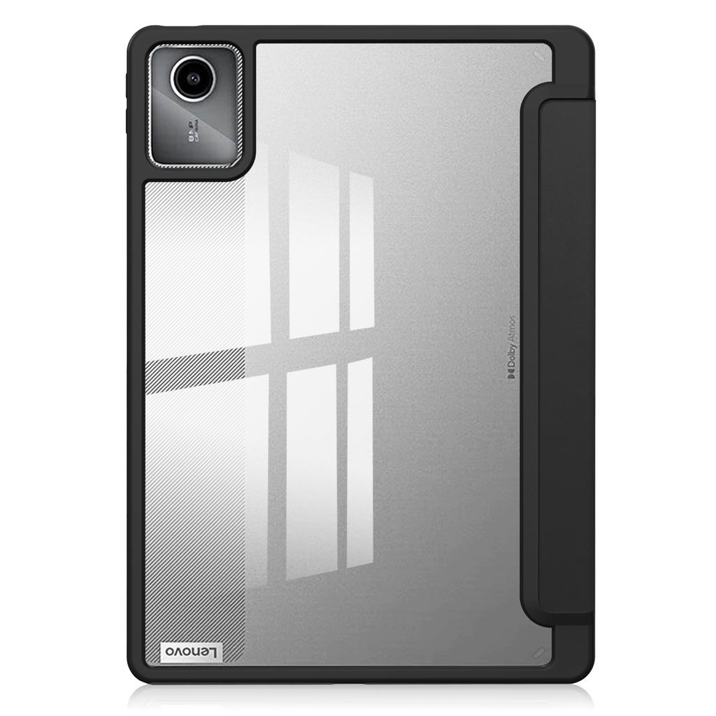For Lenovo Tab M11/Xiaoxin Pad 11 2024 Case Anti-Scratch PU+TPU+Acrylic Tablet Cover with Pen Slot