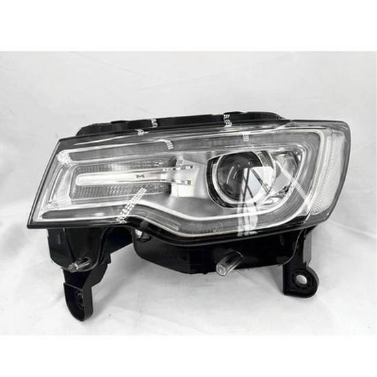 Fits 2014-2018 Jeep Grand Cherokee: OEM Headlight Half Assembly with Low Beam Lighting