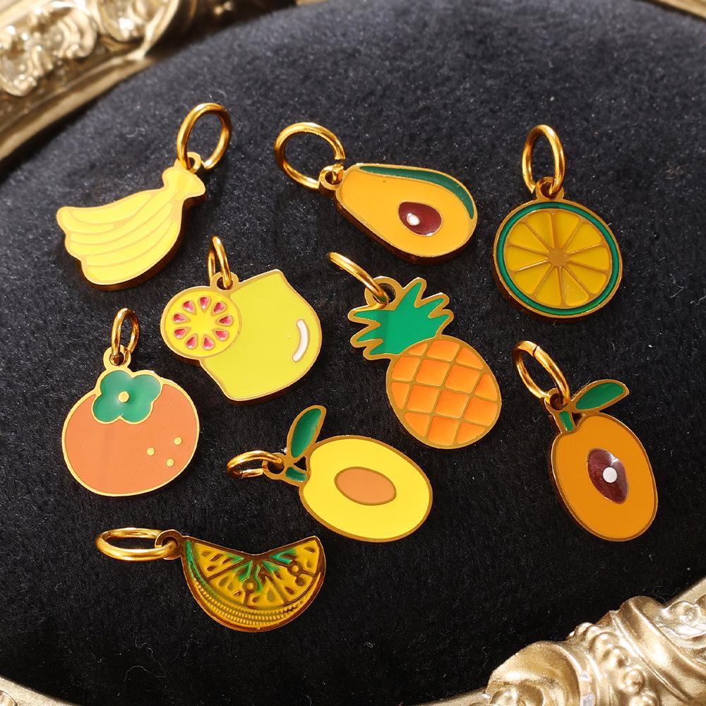 Colorful Fruit Series: Pineapple & Orange DIY Bracelet Necklace Pendant