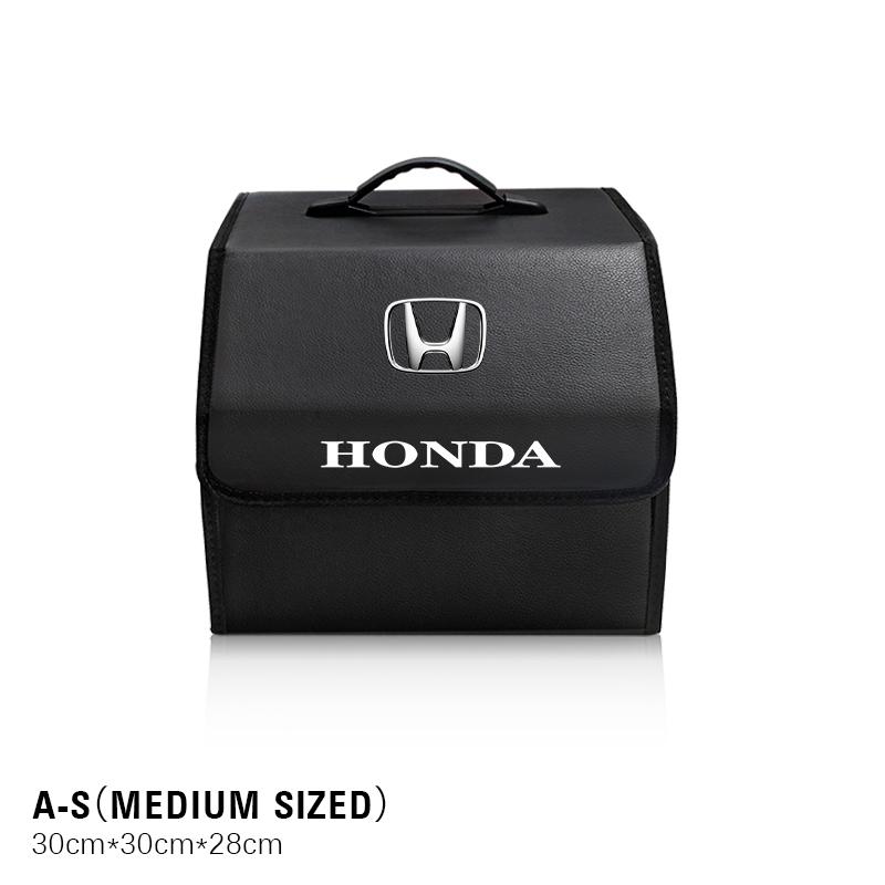 Car Boot Storage Box High-capacity Leather Organizing Case For Honda Civic Accord Crosstour Spirior Odyssey Avancier UR-V Sienna