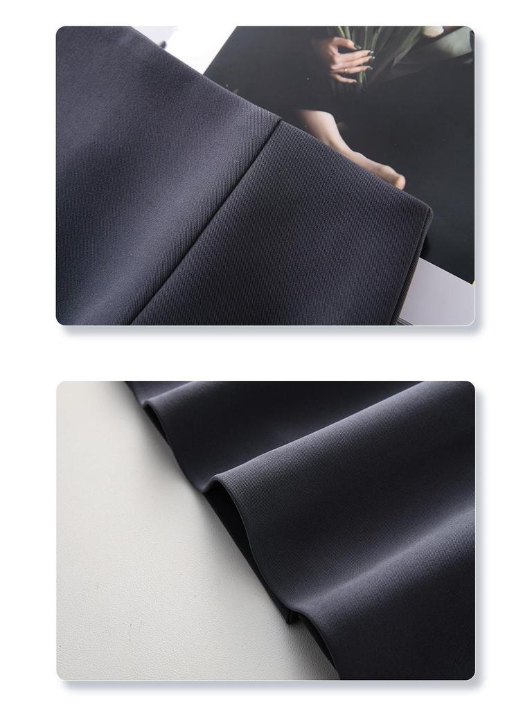 2025 Spring/Summer Women's Gray High Waist Midi Bodycon Skirt