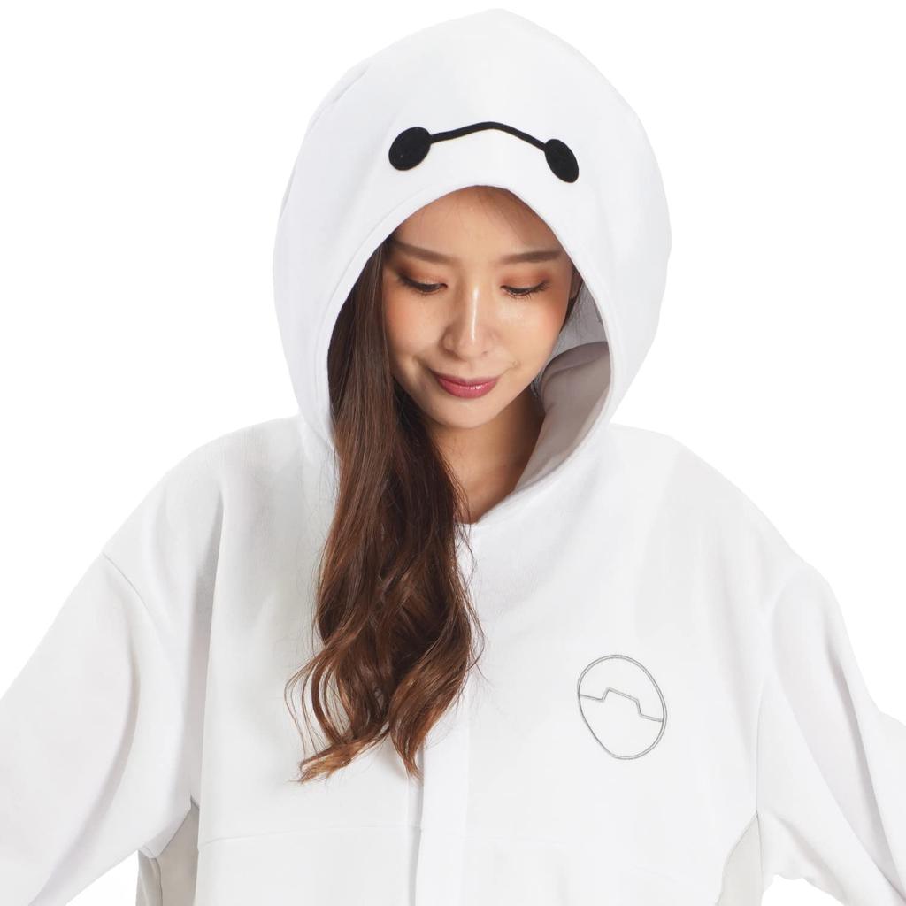 SAZAC Character Fleece Kigurumi, One Size Fits All, Disney Baymax